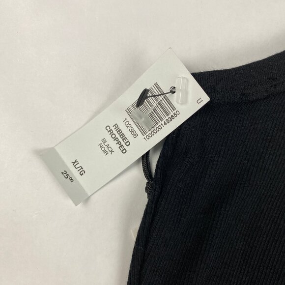 NWT TNA Cropped Tank Women's Size XL Black - Picture 7 of 14